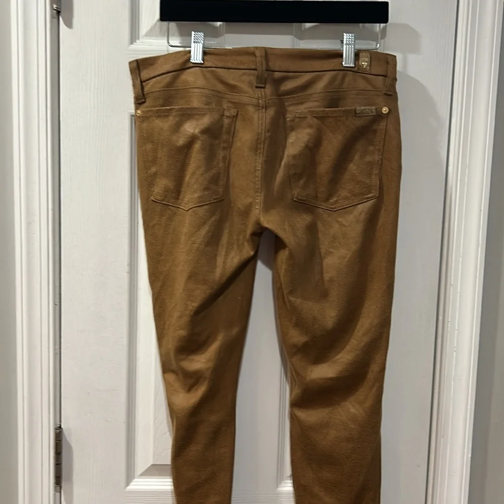 7 for All Mankind Stretchy faux suede ankle pants - Picture 5 of 6